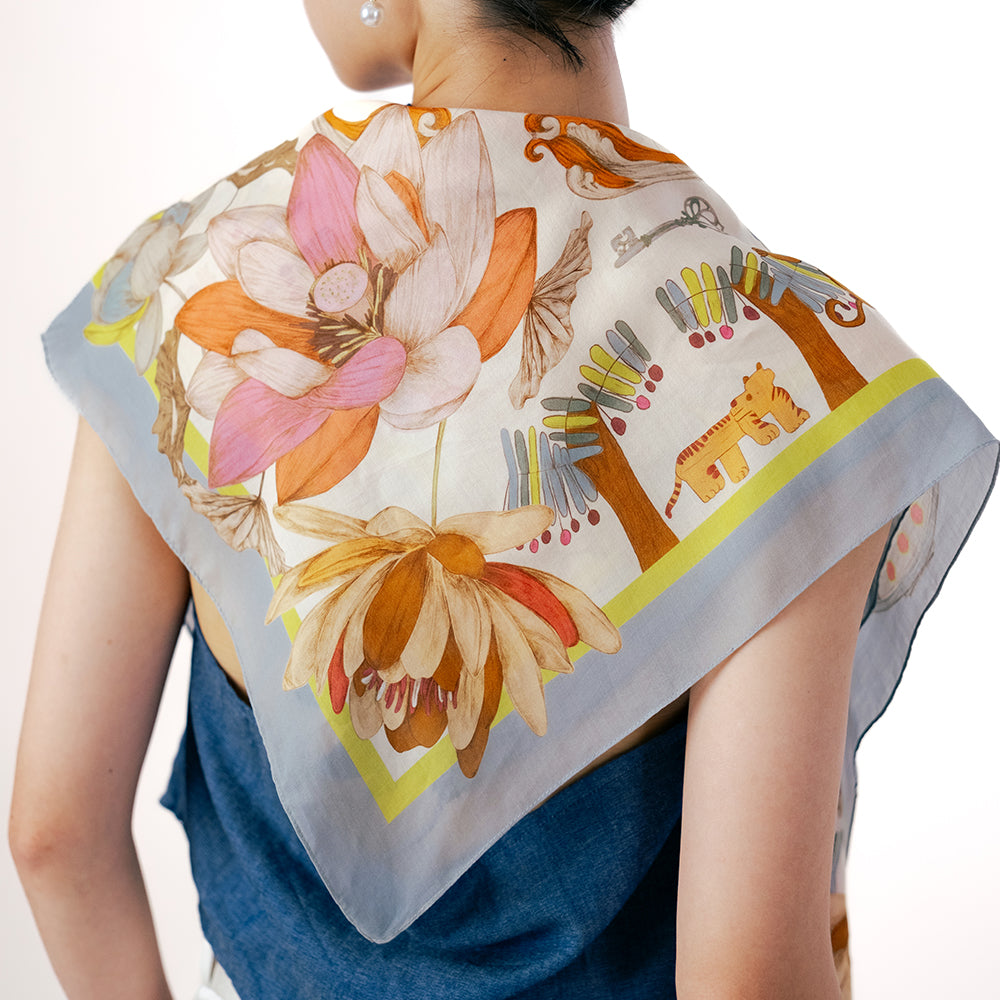 âmes for Yayasan Humanisti — Scarf 90 in TENCEL™ Lyocell, Limited Edition
