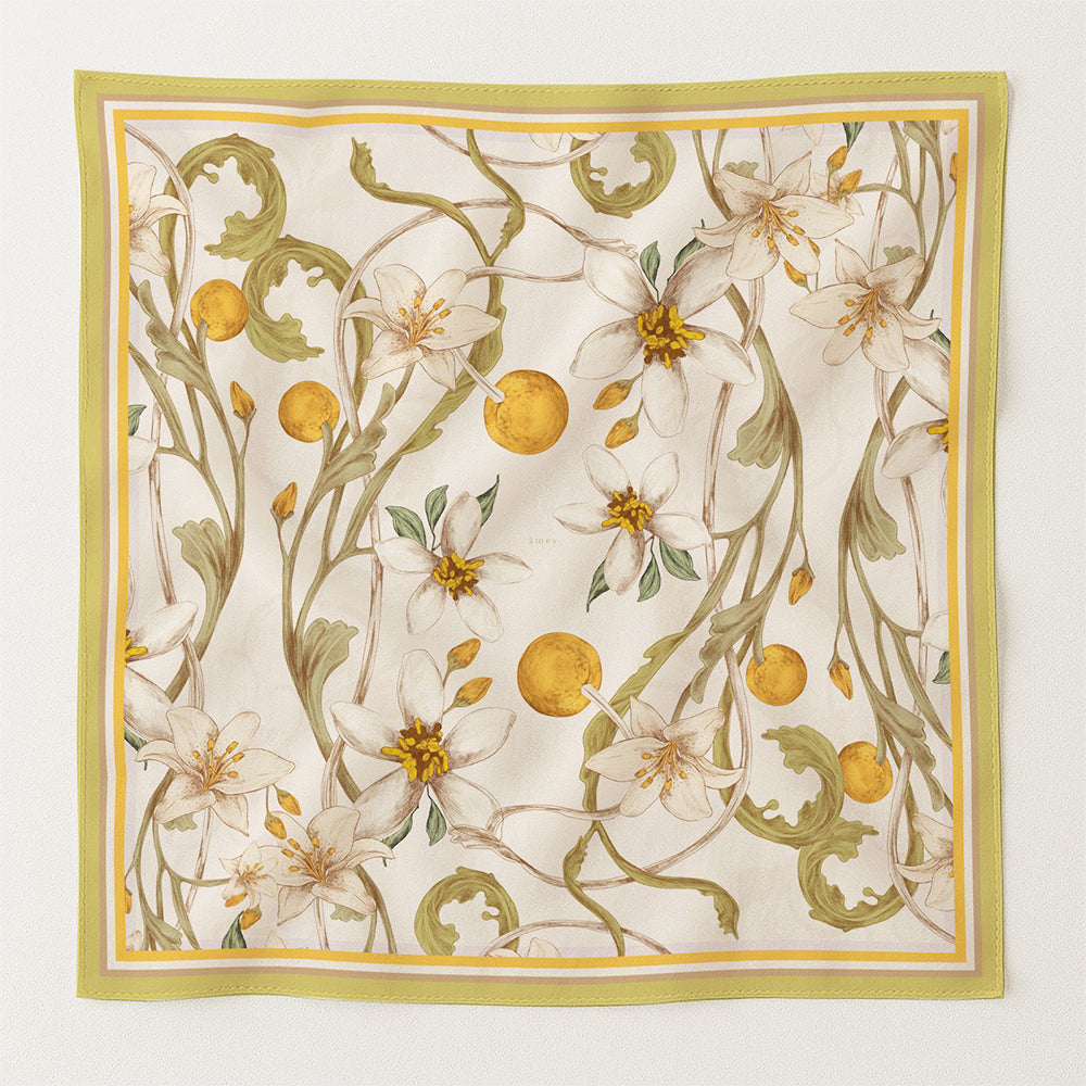 ames et sens Scarf 90 in Lyocell L'orangerie - Carré 90 en Lyocell âmes amesetsens