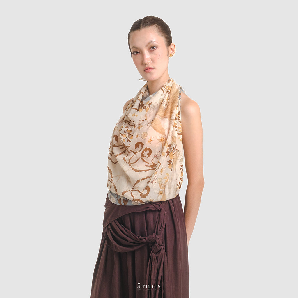 Bleu — Scarf 90 in TENCEL™ Lyocell