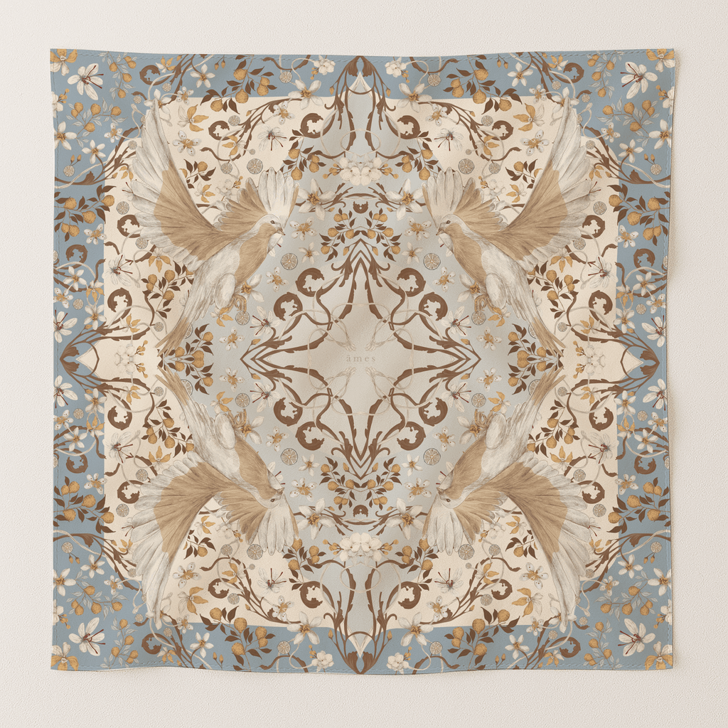 Bleu — Scarf 90 in TENCEL™ Lyocell