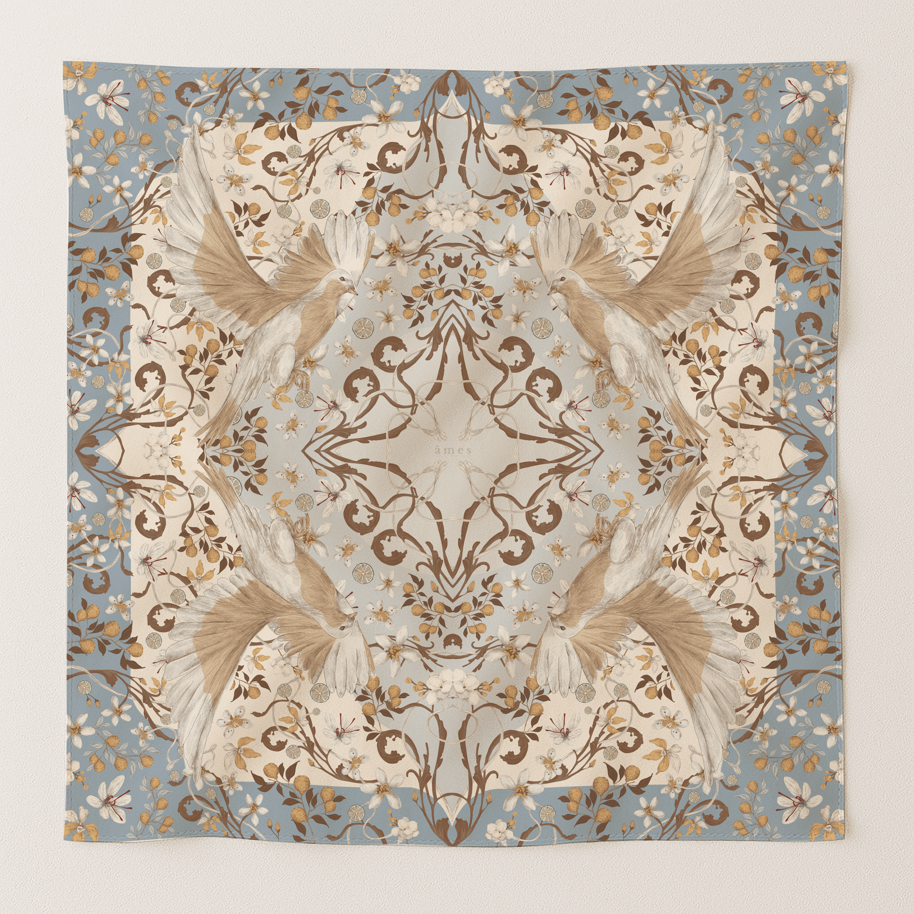 Bleu — Scarf 90 in TENCEL™ Lyocell