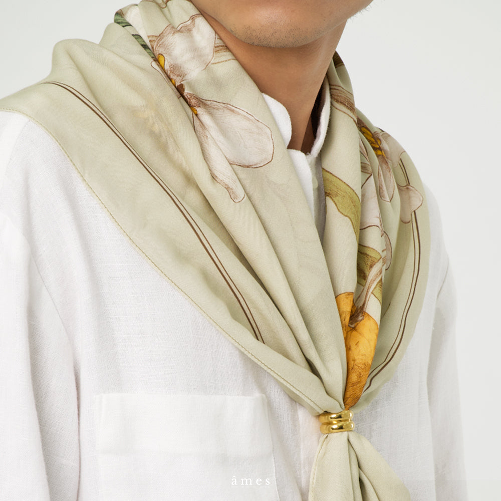 ames et sens Scarf 90 in Lyocell Branchettes - Carré 90 en Lyocell âmes amesetsens